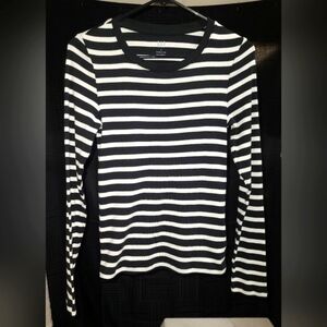 GAP Monochrome Striped Long Sleeve Tee